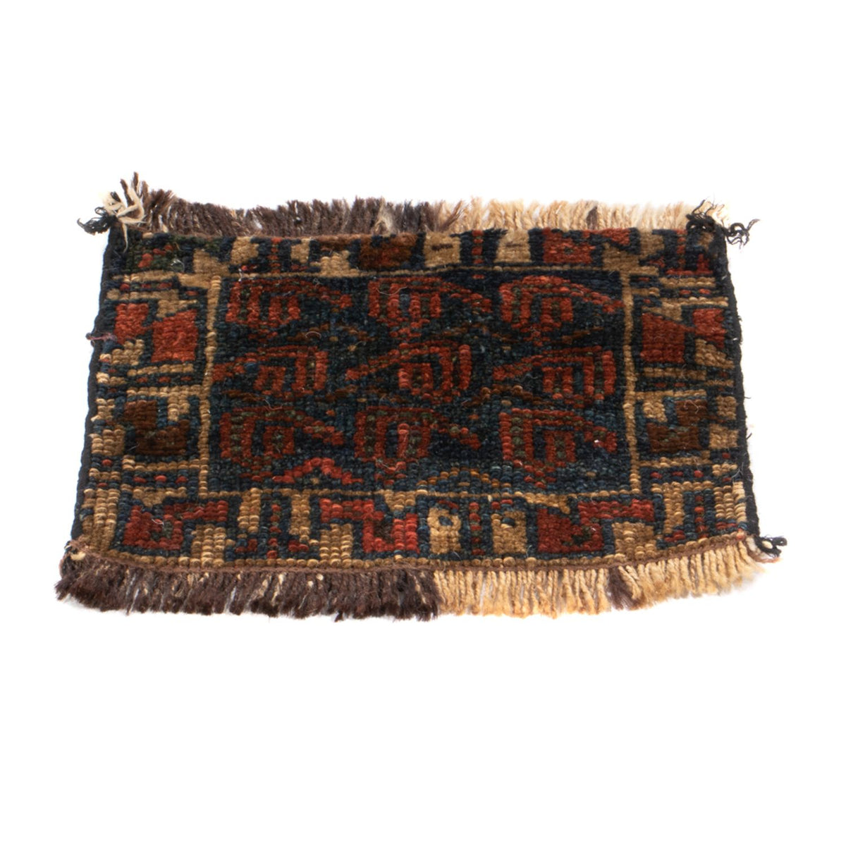 Afghan Rug square  - 32 x 20 cm - multicolored