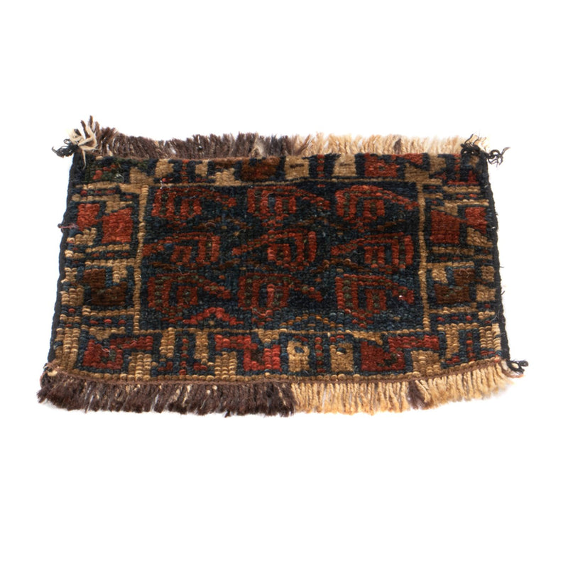 Afghan Rug square  - 32 x 20 cm - multicolored