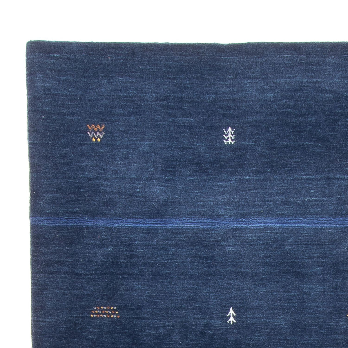 Gabbeh Rug - Loribaft Softy - 240 x 174 cm - dark blue