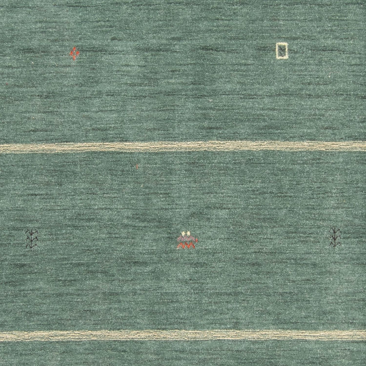 Gabbeh Rug - Loribaft Softy - 250 x 200 cm - green