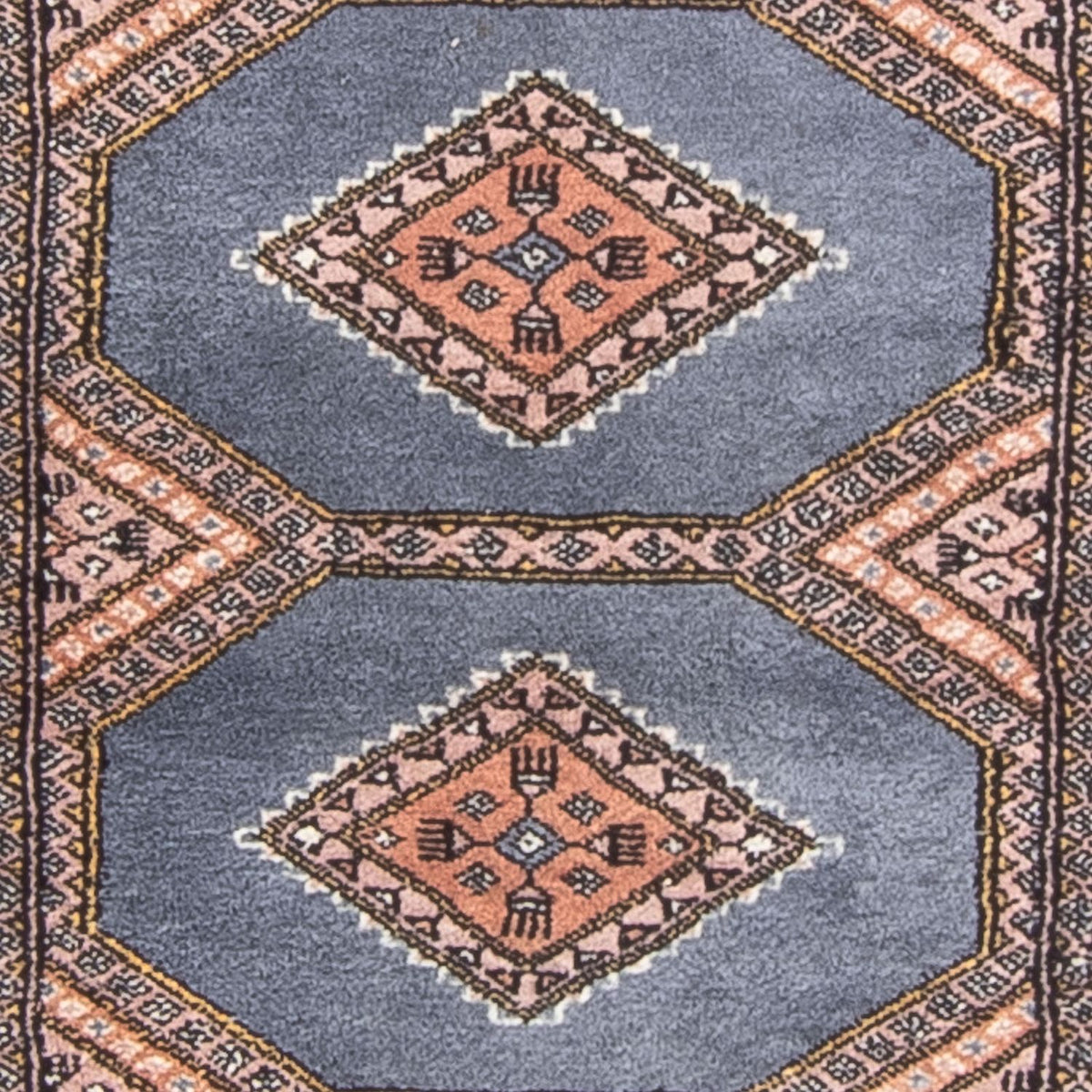 Runner Pakistani Rug - 325 x 80 cm - light blue