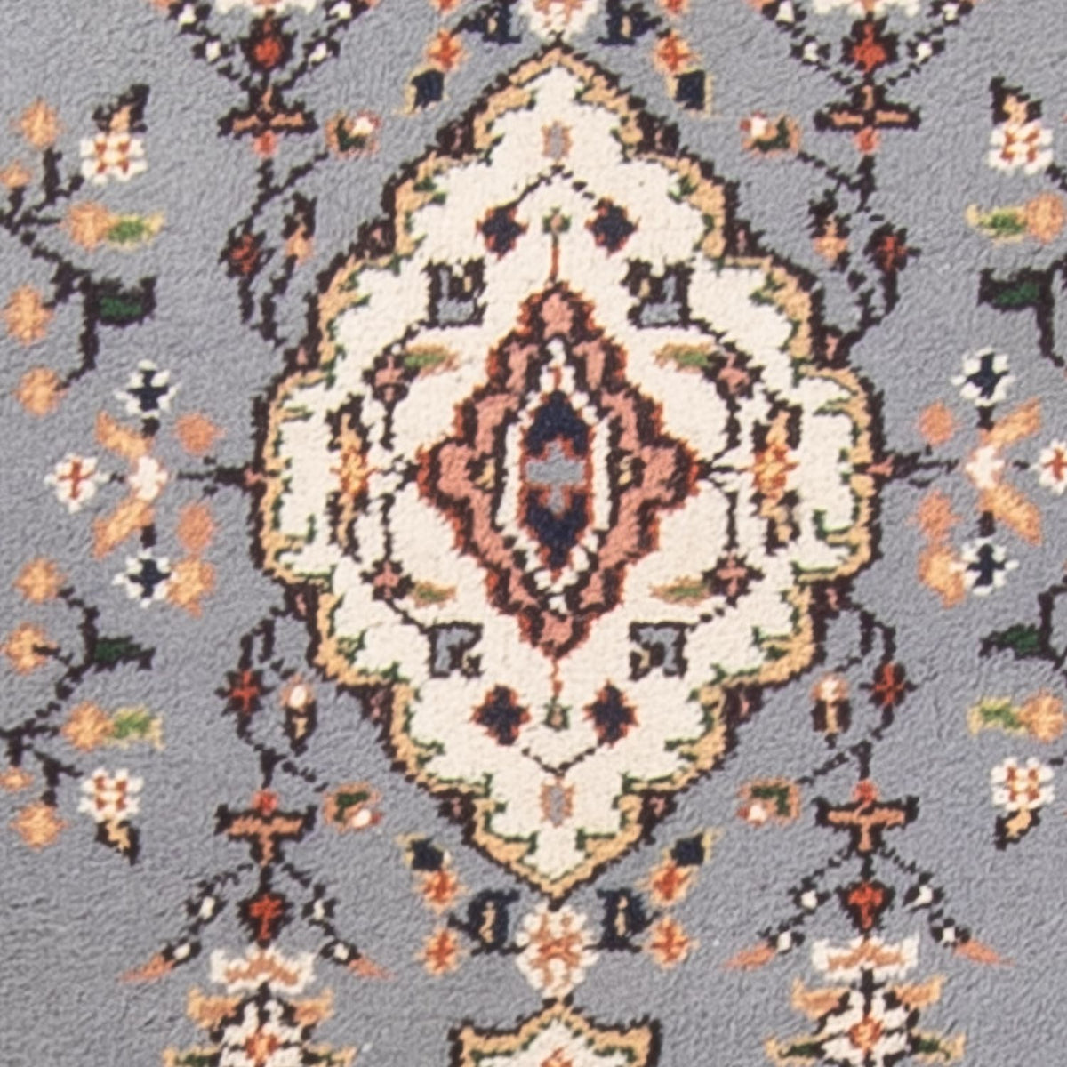 Runner Oriental Rug - Indus - 400 x 80 cm - light blue