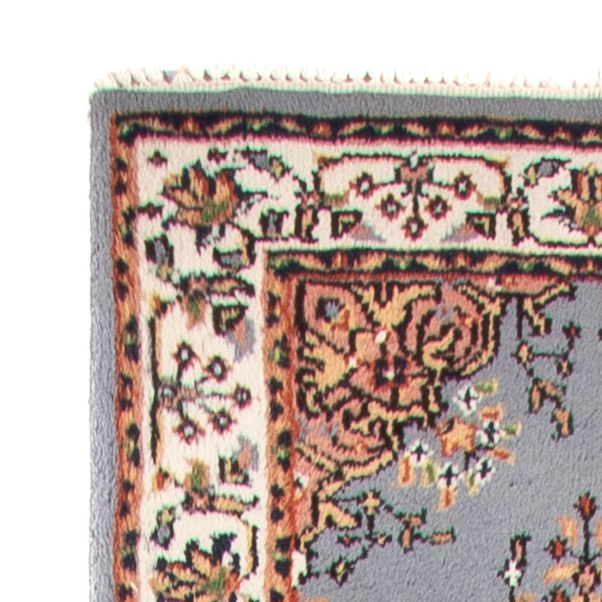 Runner Oriental Rug - Indus - 400 x 80 cm - light blue