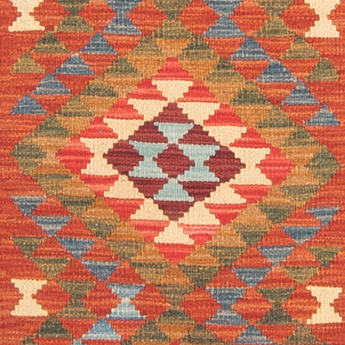 Runner Kelim Rug - Splash - 300 x 80 cm - multicolored