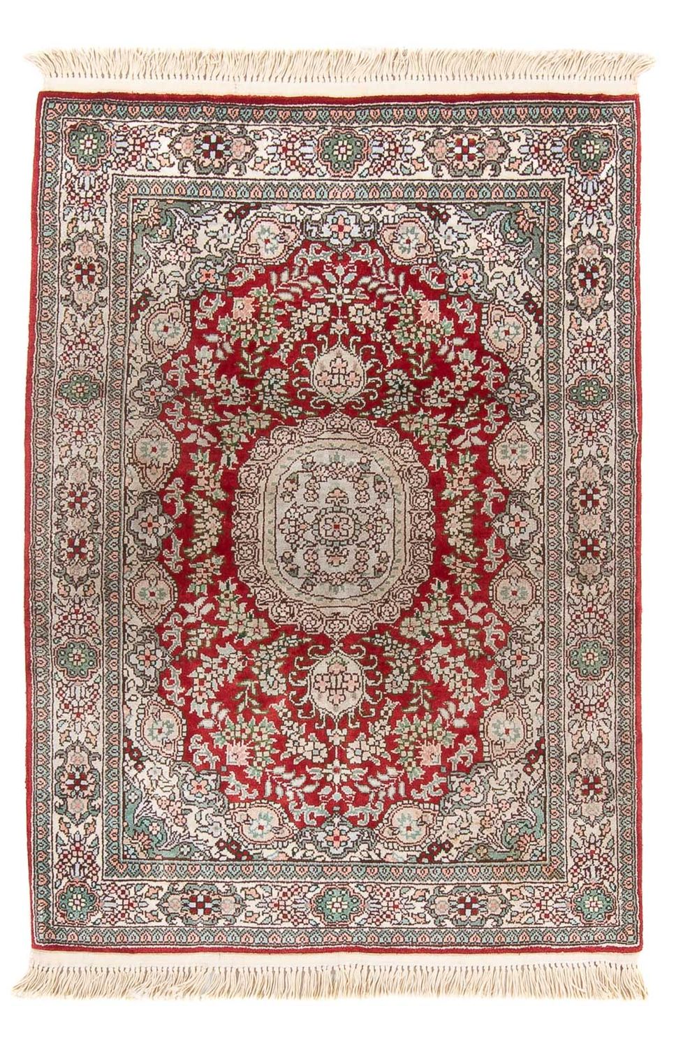 Silk Rug - Chinese Silk - 93 x 62 cm - red