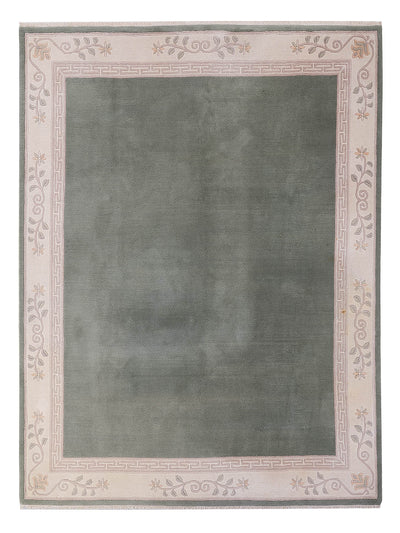 Chinese Rug - Oriental Rug - olive green