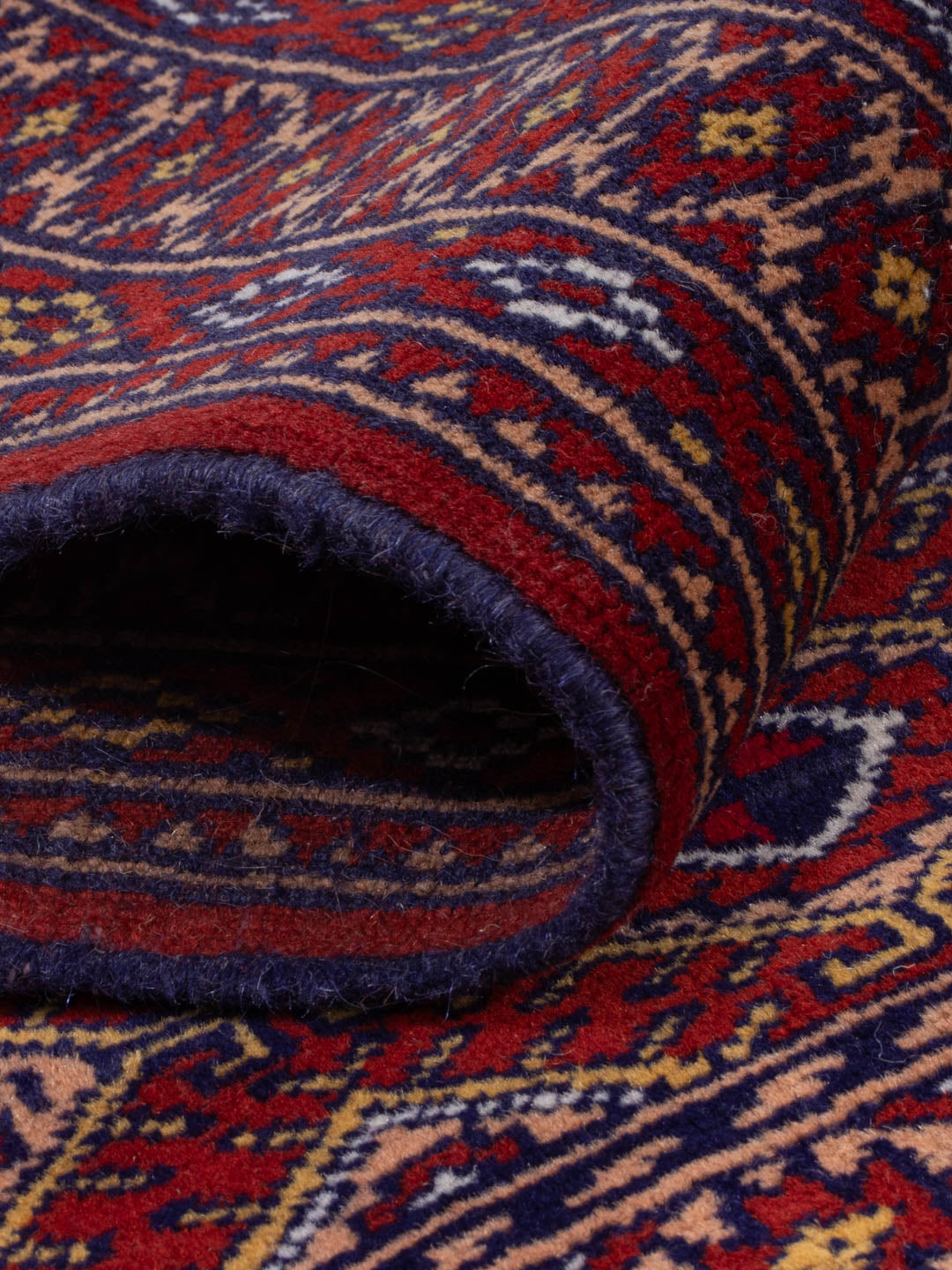 Läufer Turkaman - 300 x 82 cm - dunkelrot