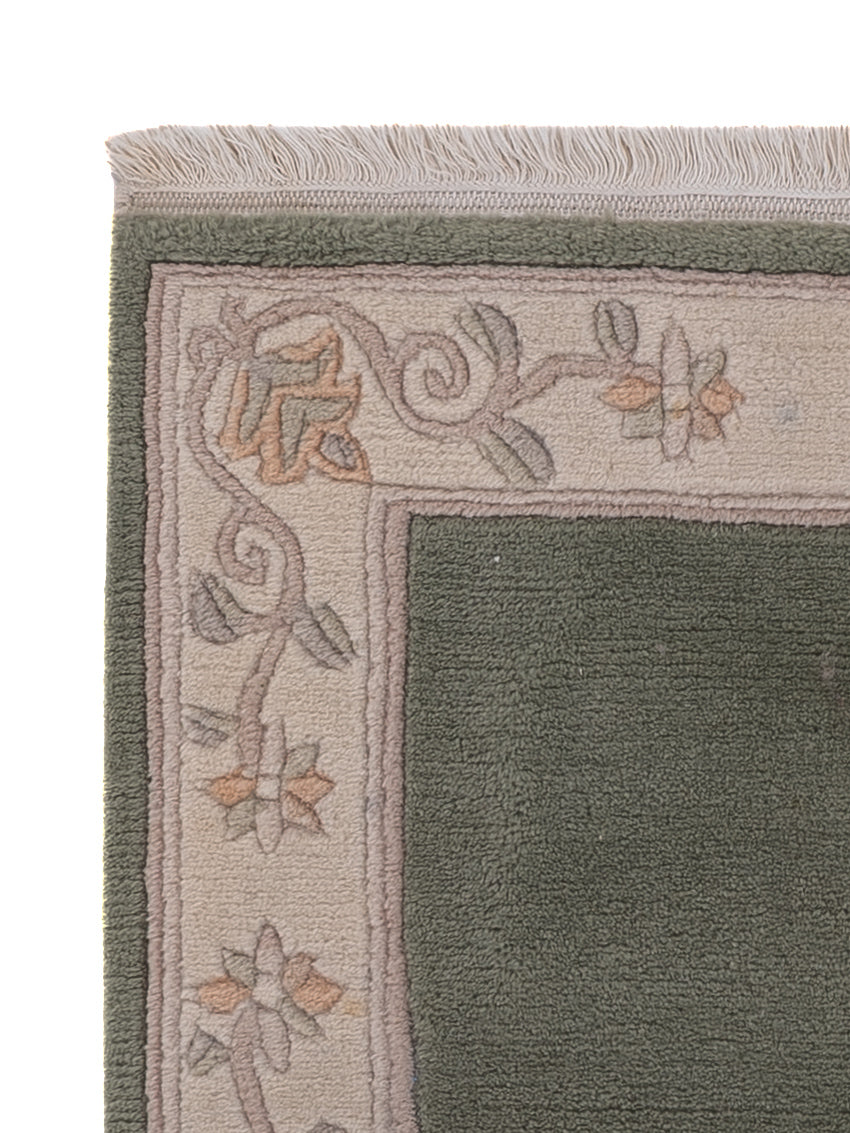 China Teppich - 90 x 60 cm - olivgrün