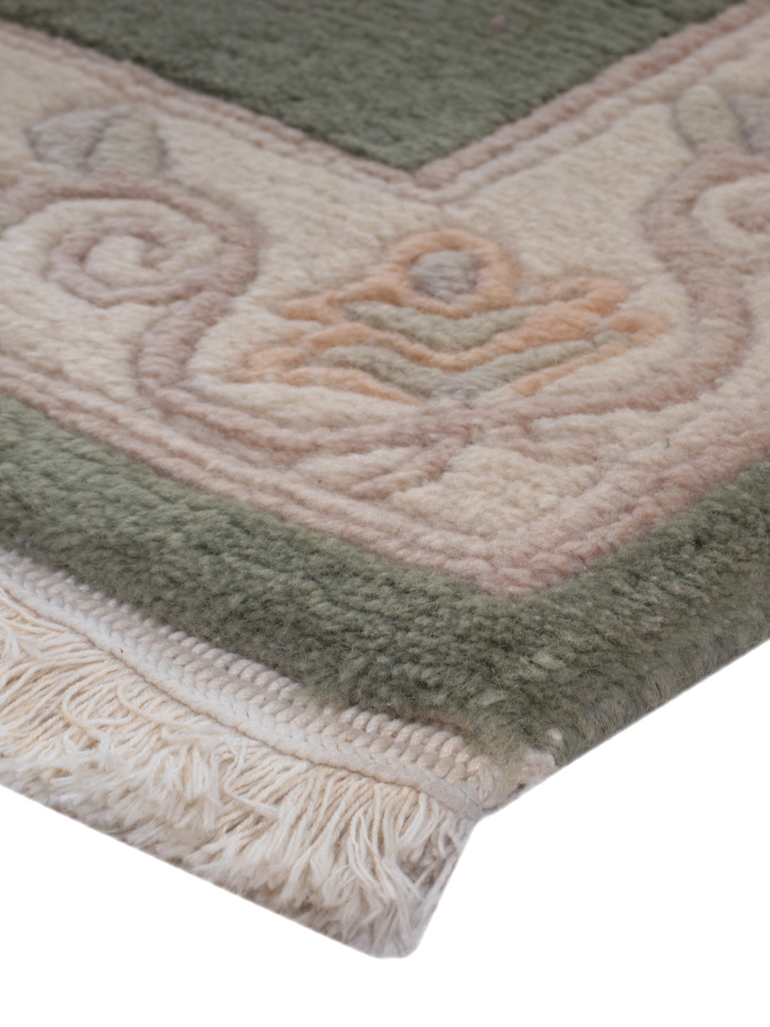 China Teppich - 90 x 60 cm - olivgrün