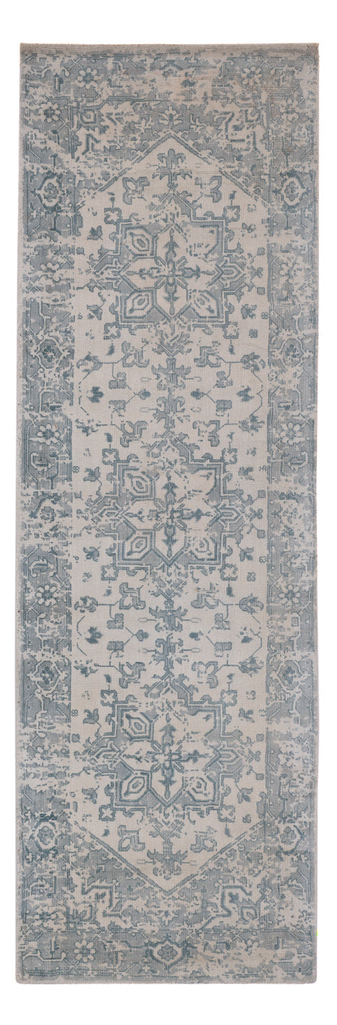 Läufer Viskose - 240 x 80 cm - türkis