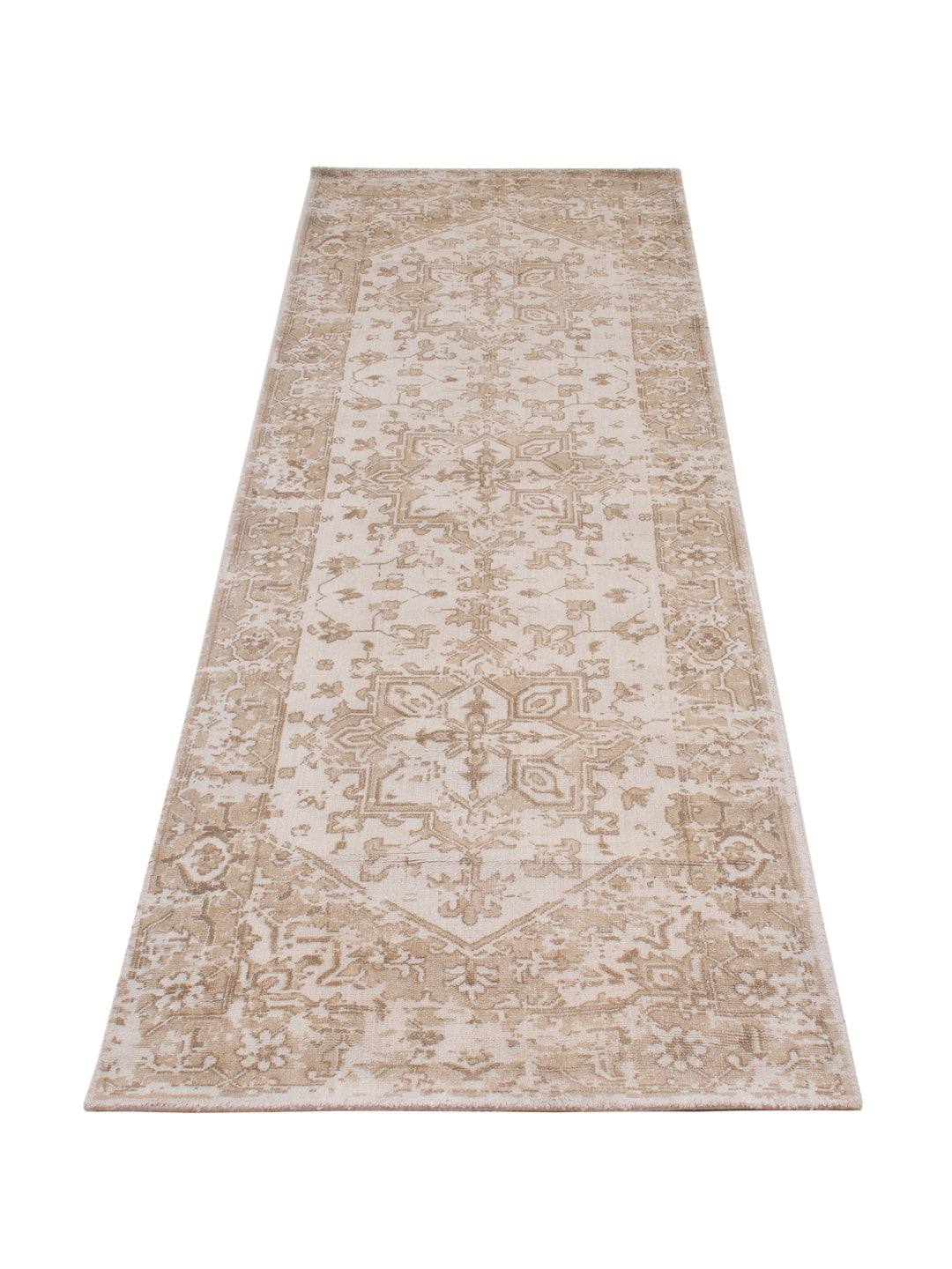 Runner Viscose Rug - 240 x 80 cm - caramel