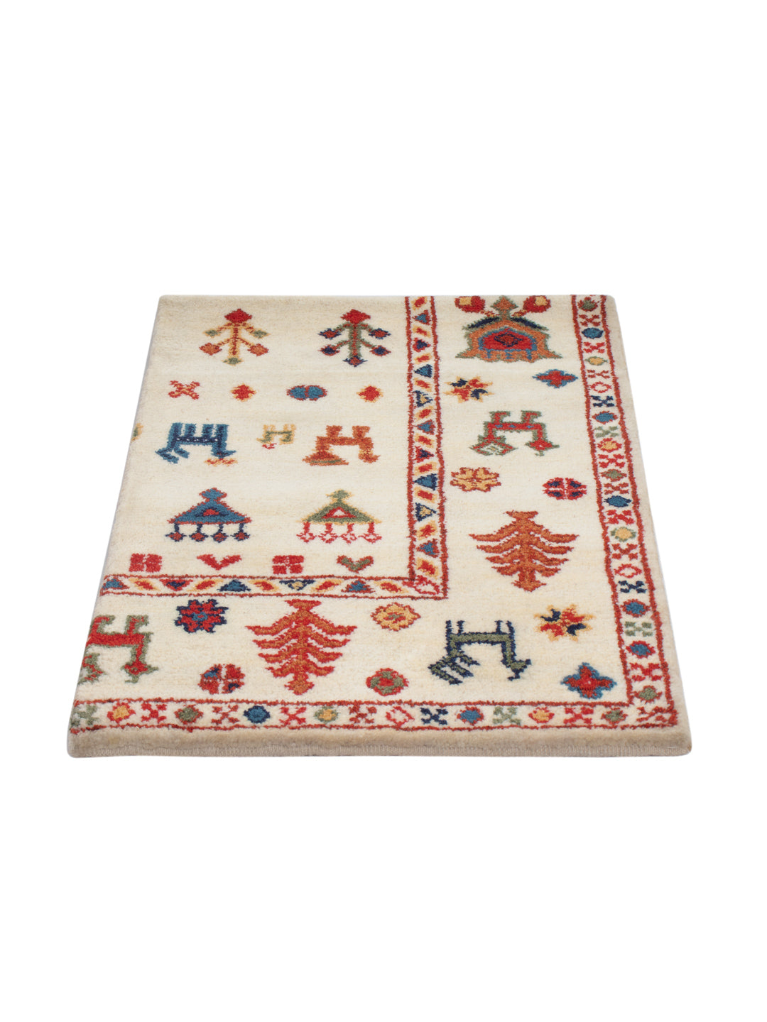 Gabbeh Teppich - Indus - 90 x 60 cm - beige
