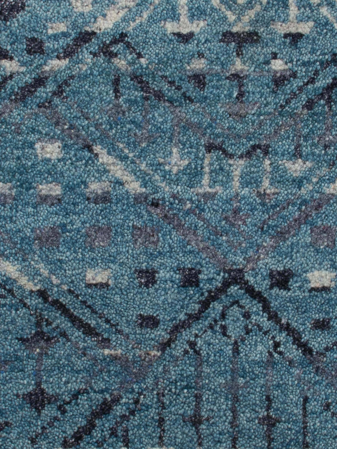 Gabbeh Teppich - Indus - 90 x 60 cm - petrolblau