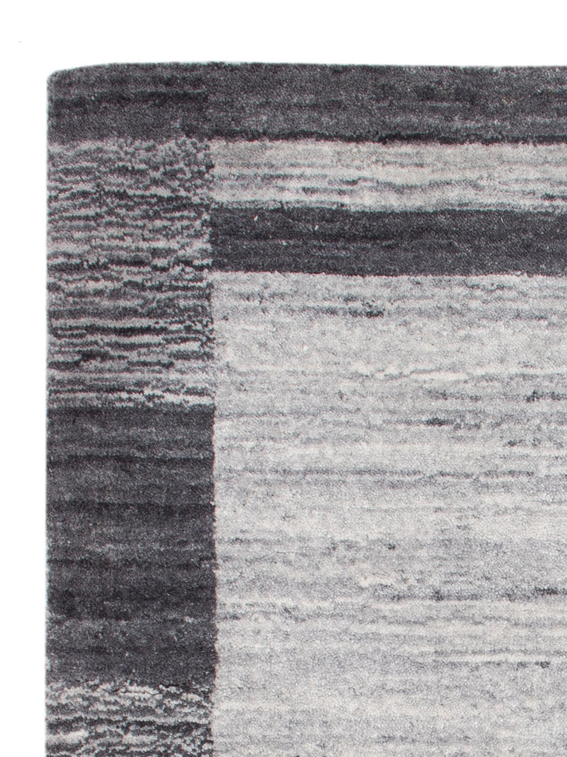 Gabbeh Teppich - Loribaft Softy - 90 x 60 cm - hellgrau