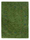 Loribaft Loom Rug - Wool Rug - Rectangle / Green / 60 x 90 cm Rectangle
