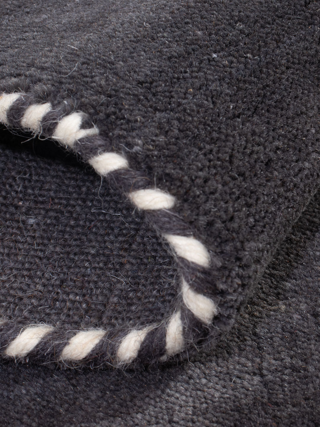 Gabbeh Teppich - Loribaft Softy - 90 x 60 cm - dunkelgrau