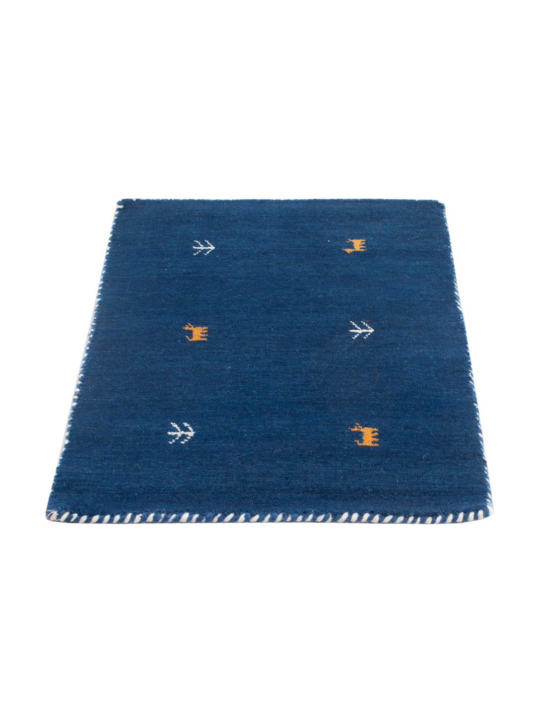 Gabbeh Teppich - Loribaft Softy - 90 x 60 cm - blau