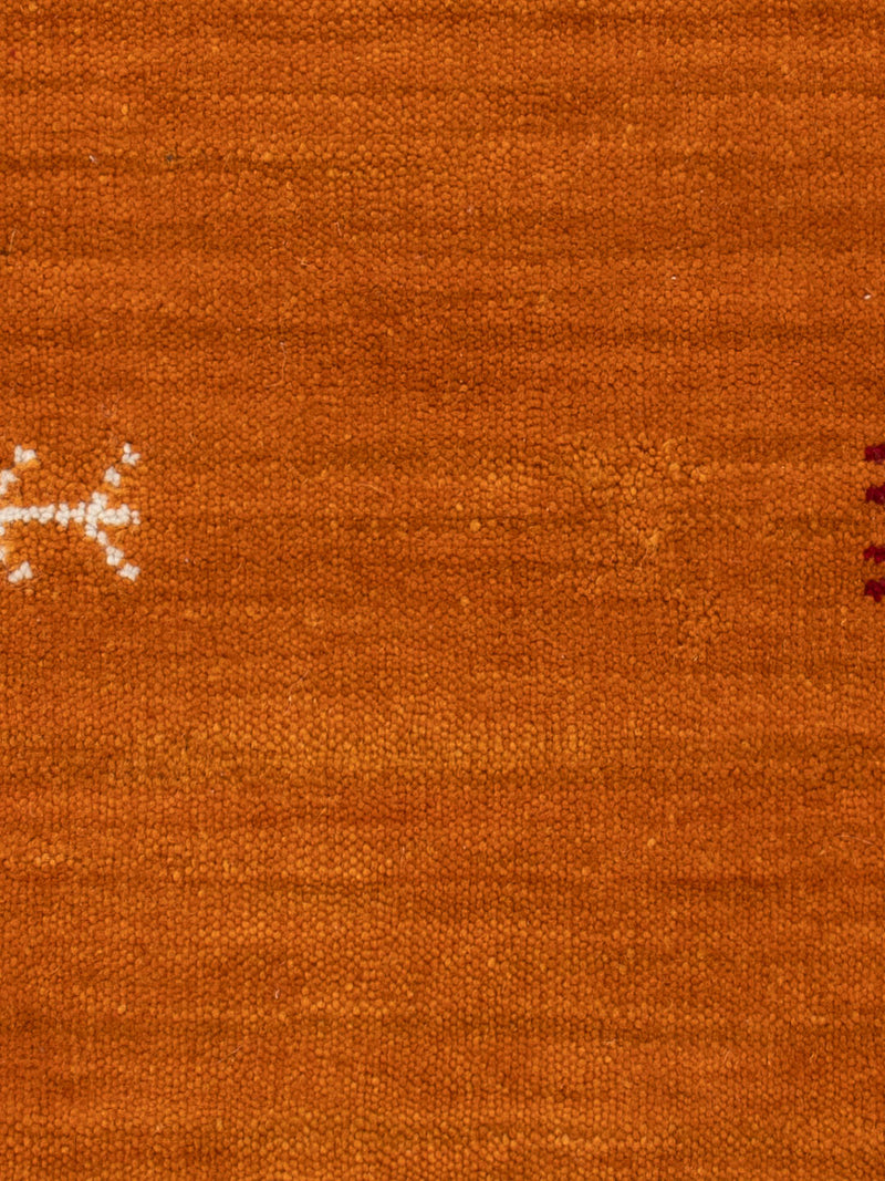 Gabbeh Teppich - Loribaft Softy - 90 x 60 cm - orange