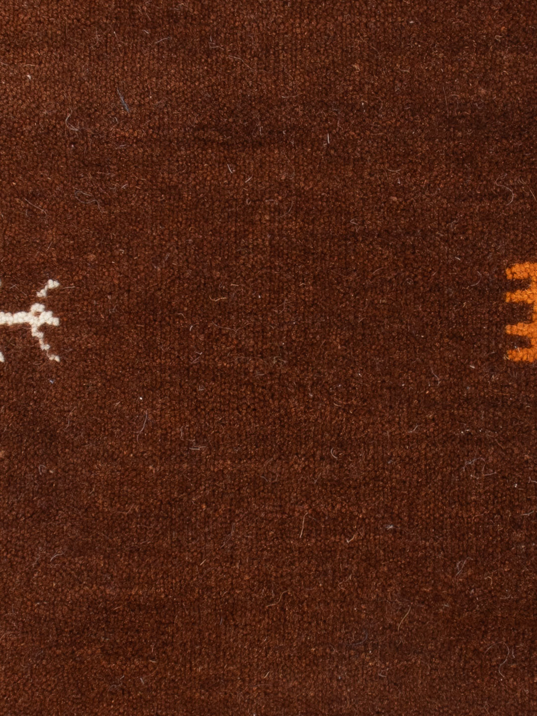 Gabbeh Teppich - Loribaft Softy - 90 x 60 cm - dunkelbraun