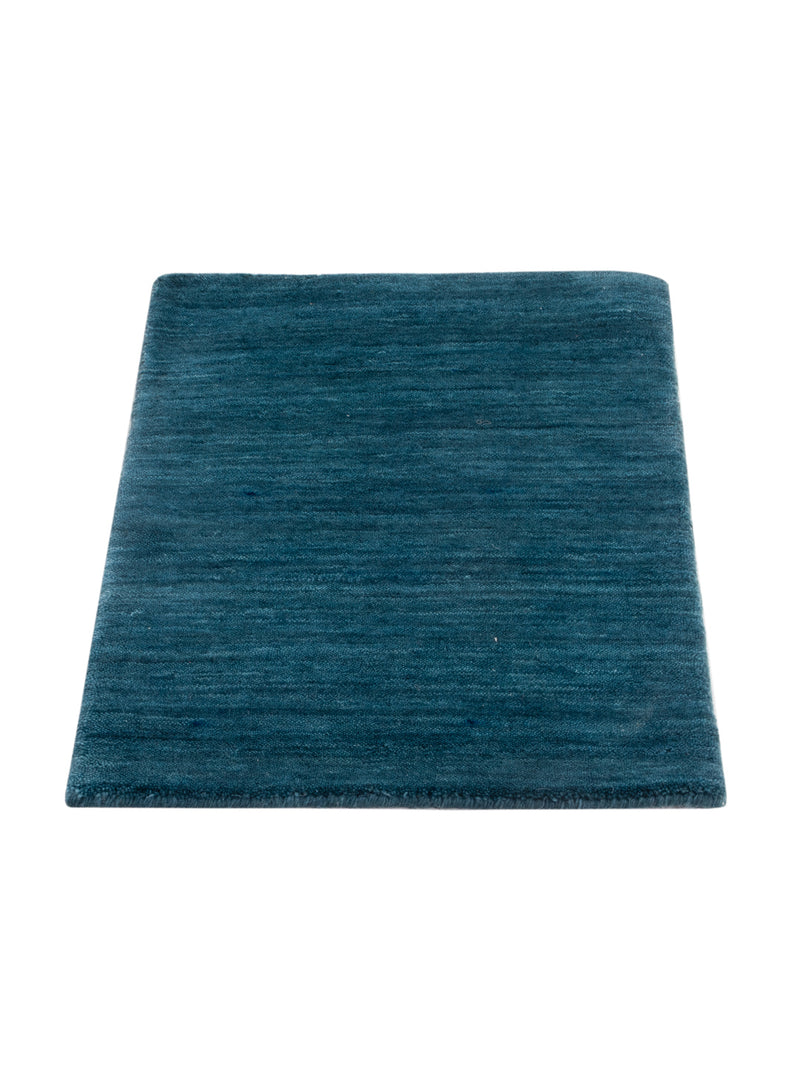 Gabbeh Teppich - Loribaft Softy - 60 x 40 cm - blau