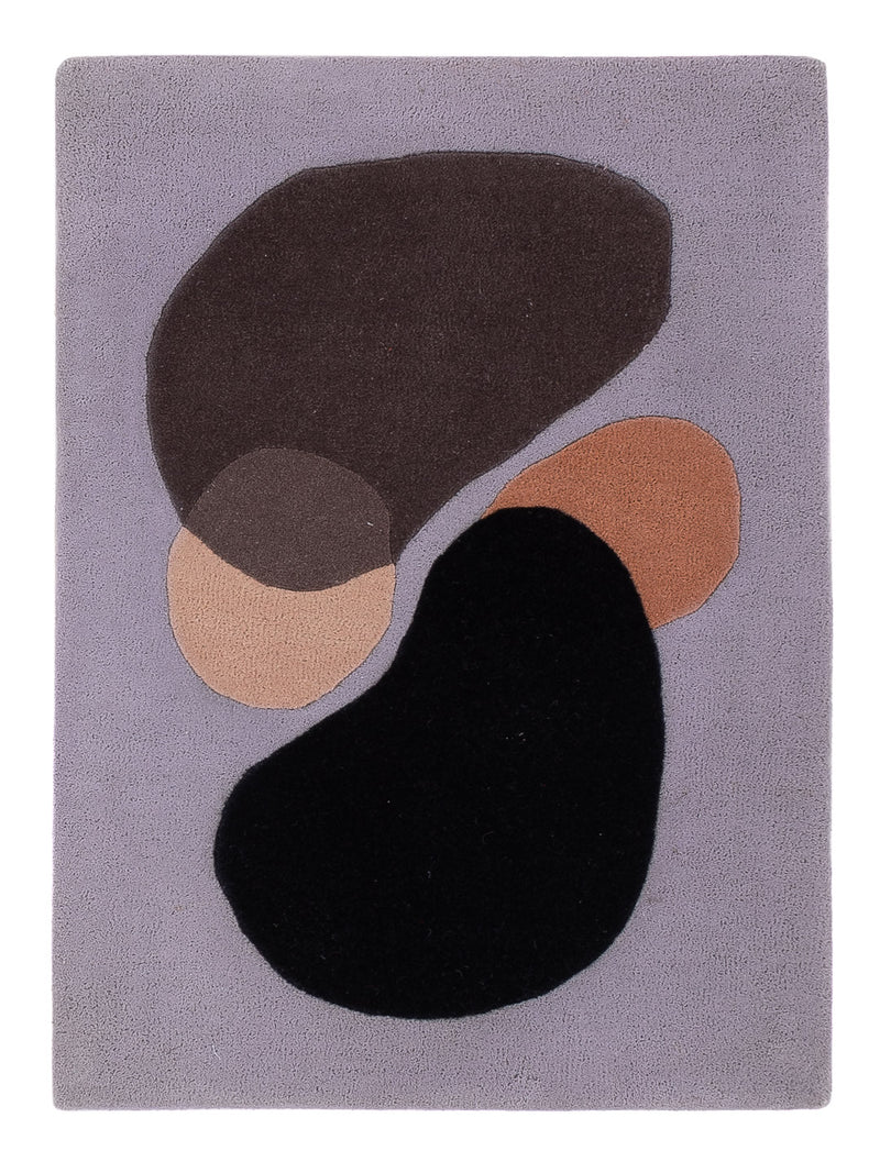 Wollteppich - 90 x 60 cm - mehrfarbig