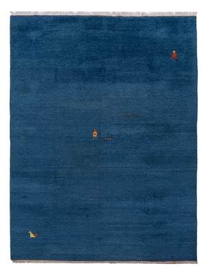 Gabbeh Teppich - Indus - 356 x 250 cm - blau