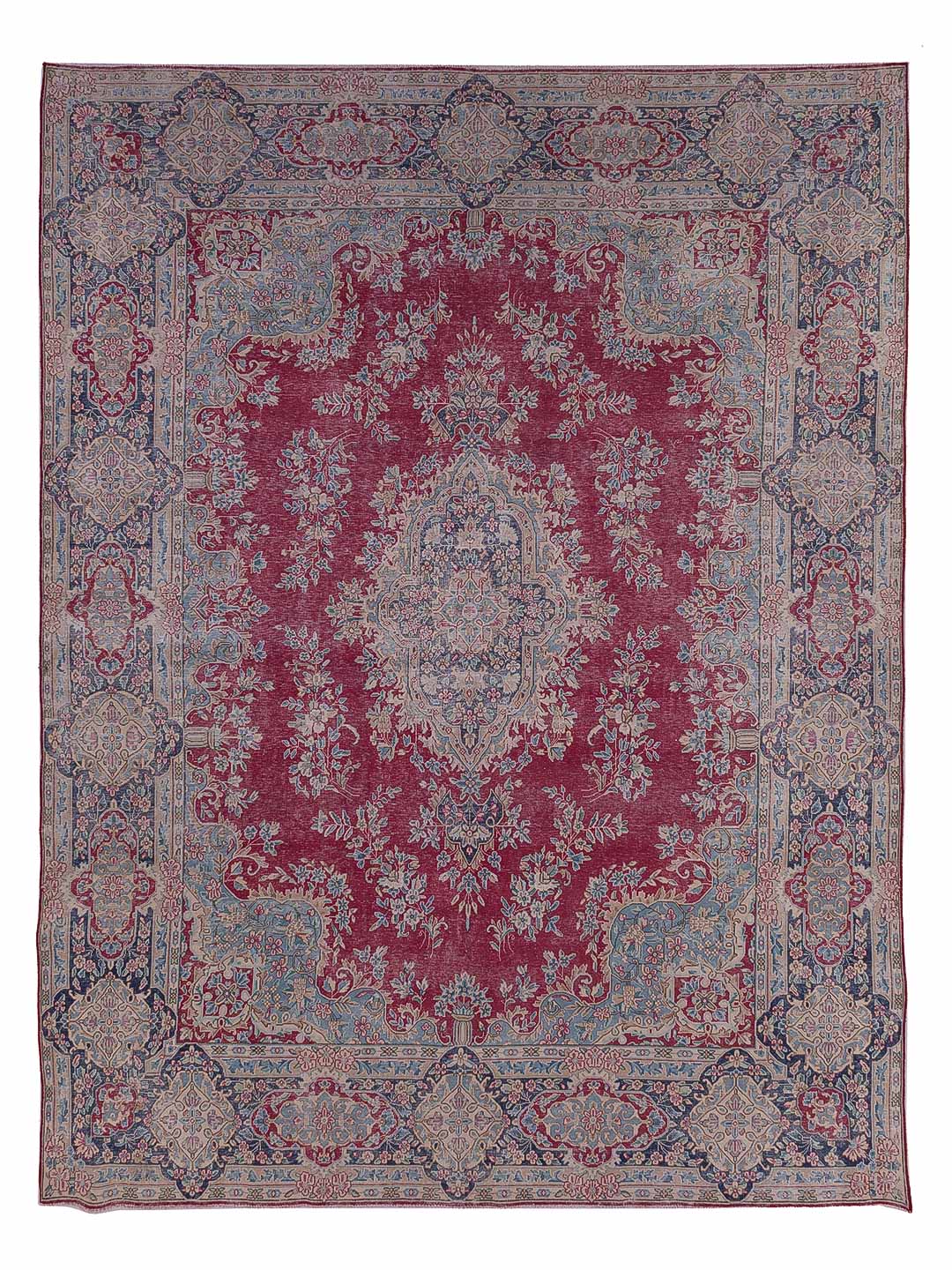 Vintage Teppich - 393 x 290 cm - hellrot