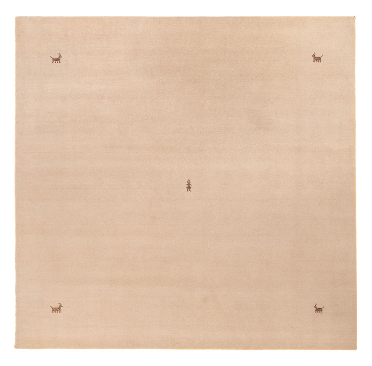 Gabbeh Rug - Softy square  - 250 x 250 cm - beige