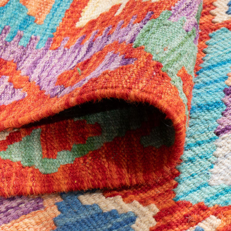 Kelim Rug - Splash - 165 x 100 cm - multicolored