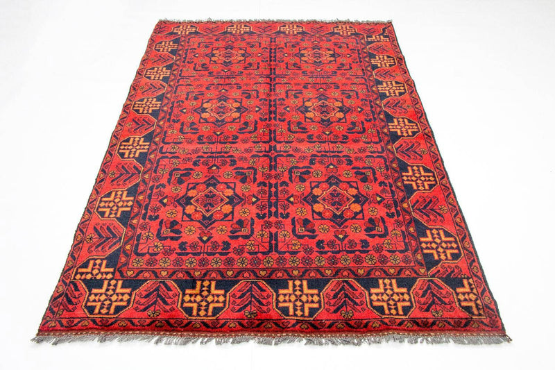 Afghan Rug - Kunduz - 190 x 128 cm - light red