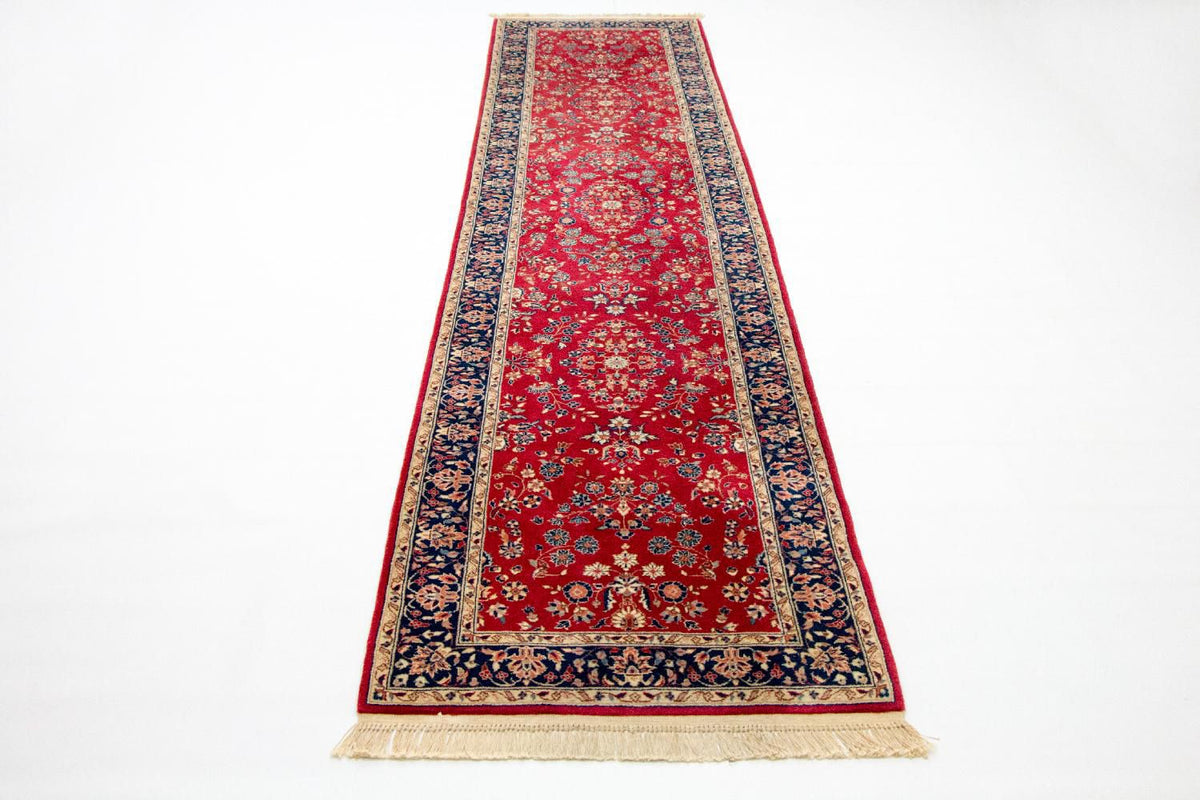 Runner Perser Rug - Tabriz - 336 x 78 cm - red
