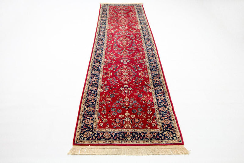 Runner Perser Rug - Tabriz - 336 x 78 cm - red