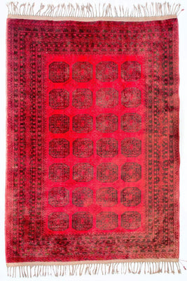 Afghan Rug - Bukhara - 292 x 203 cm - red