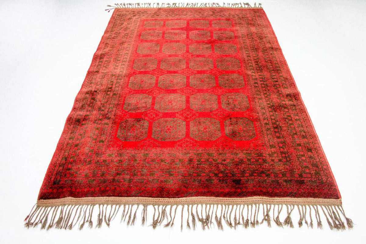 Afghan Rug - Bukhara - 292 x 203 cm - red