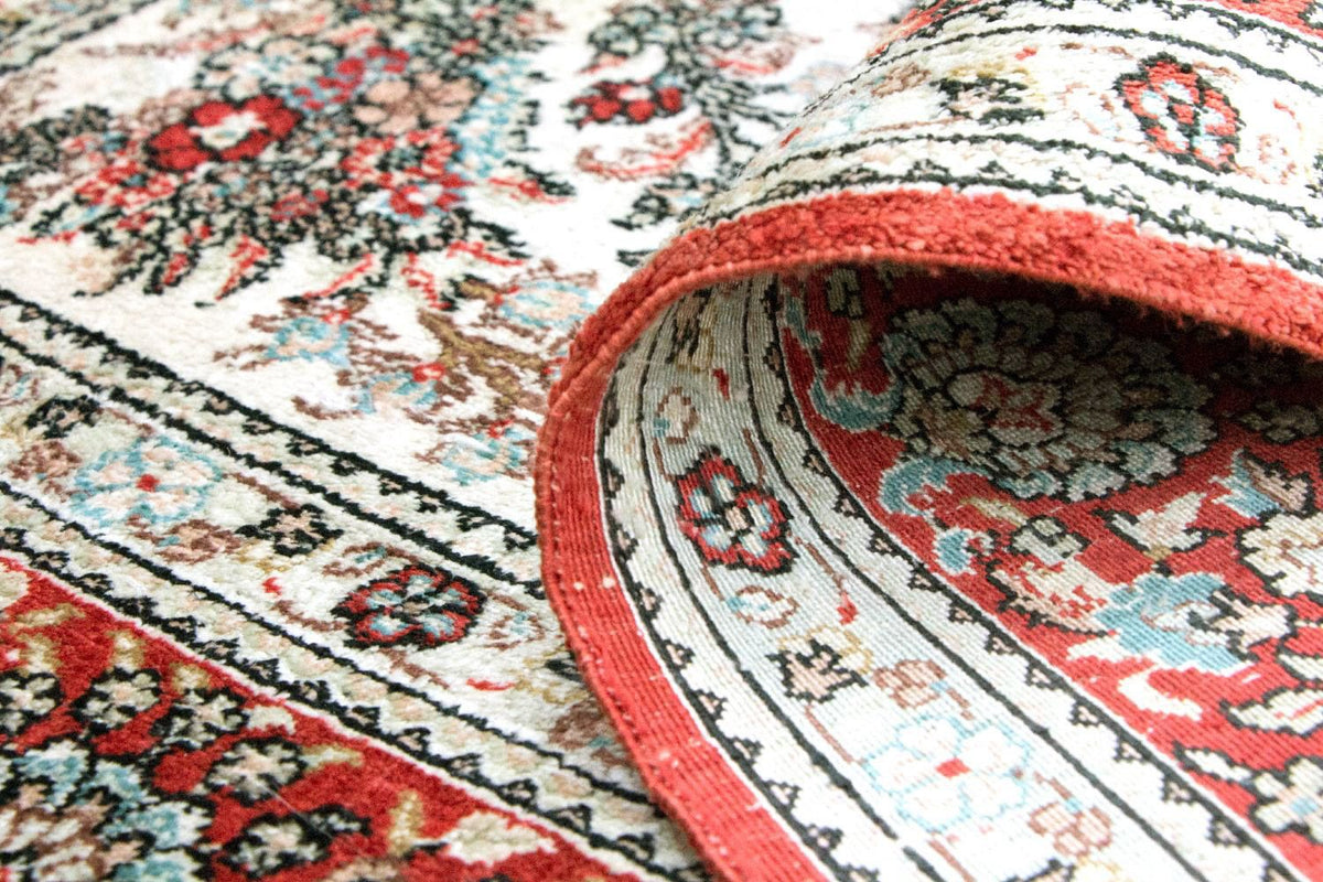 Silk Rug - Chinese Silk - 149 x 96 cm - beige