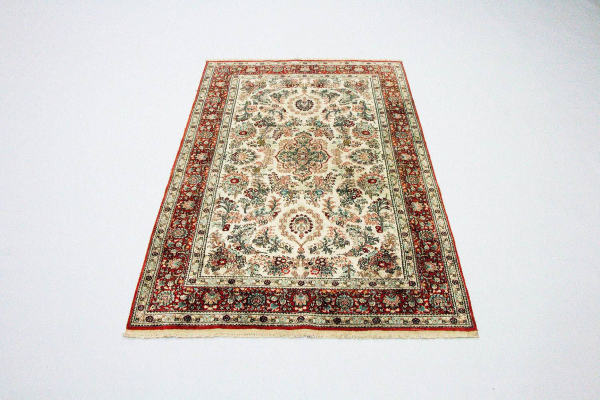 Silk Rug - Chinese Silk - 149 x 96 cm - beige