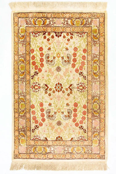 Hereke Silk Rug 64x100cm - Oriental Rug