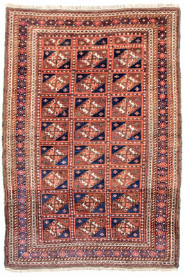 Afghan Rug - Bukhara - 164 x 105 cm - blue