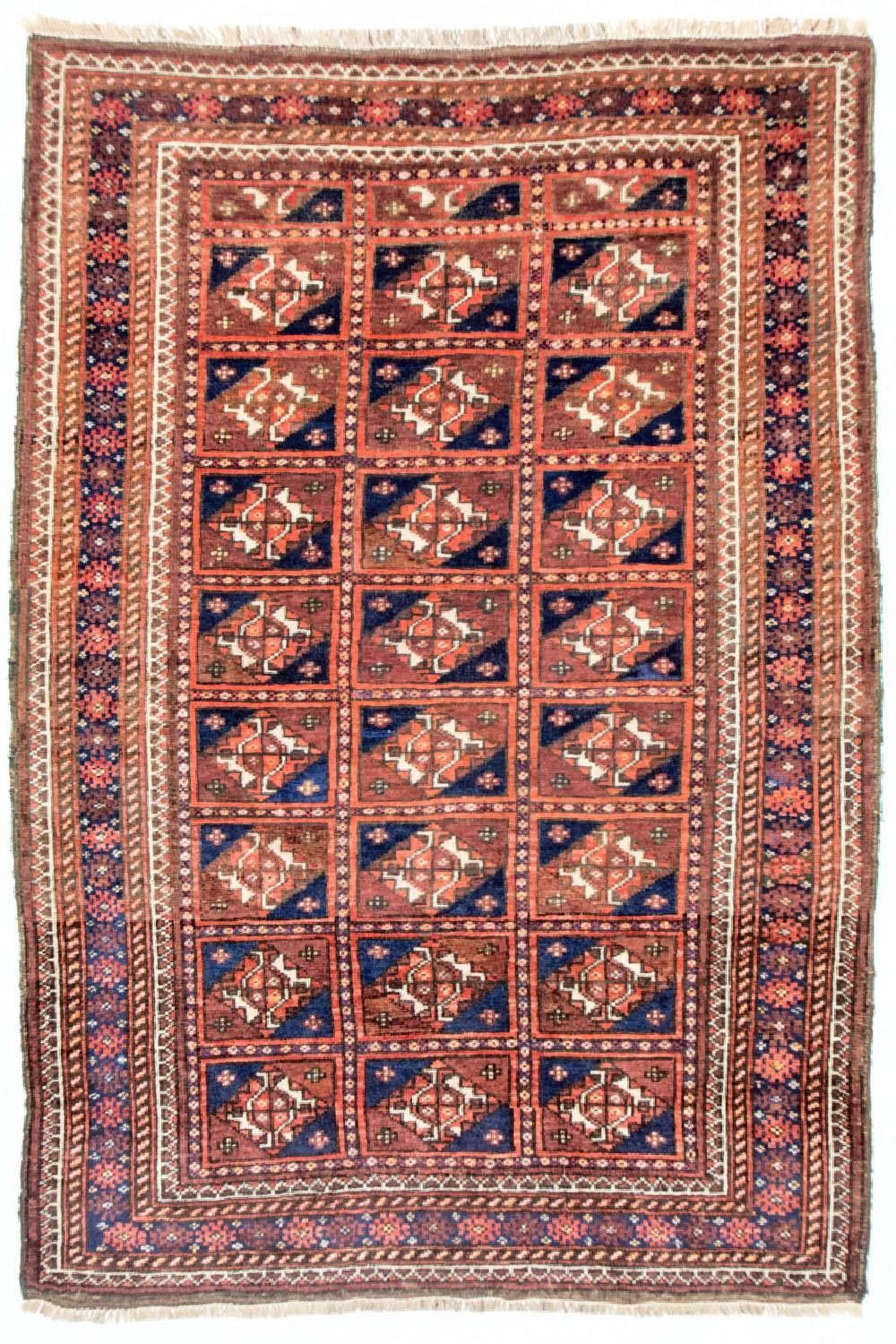 Afghan Rug - Bukhara - 164 x 105 cm - blue