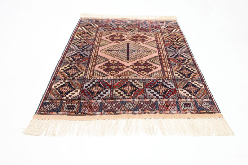 Afghan Rug - 140 x 120 cm - rose