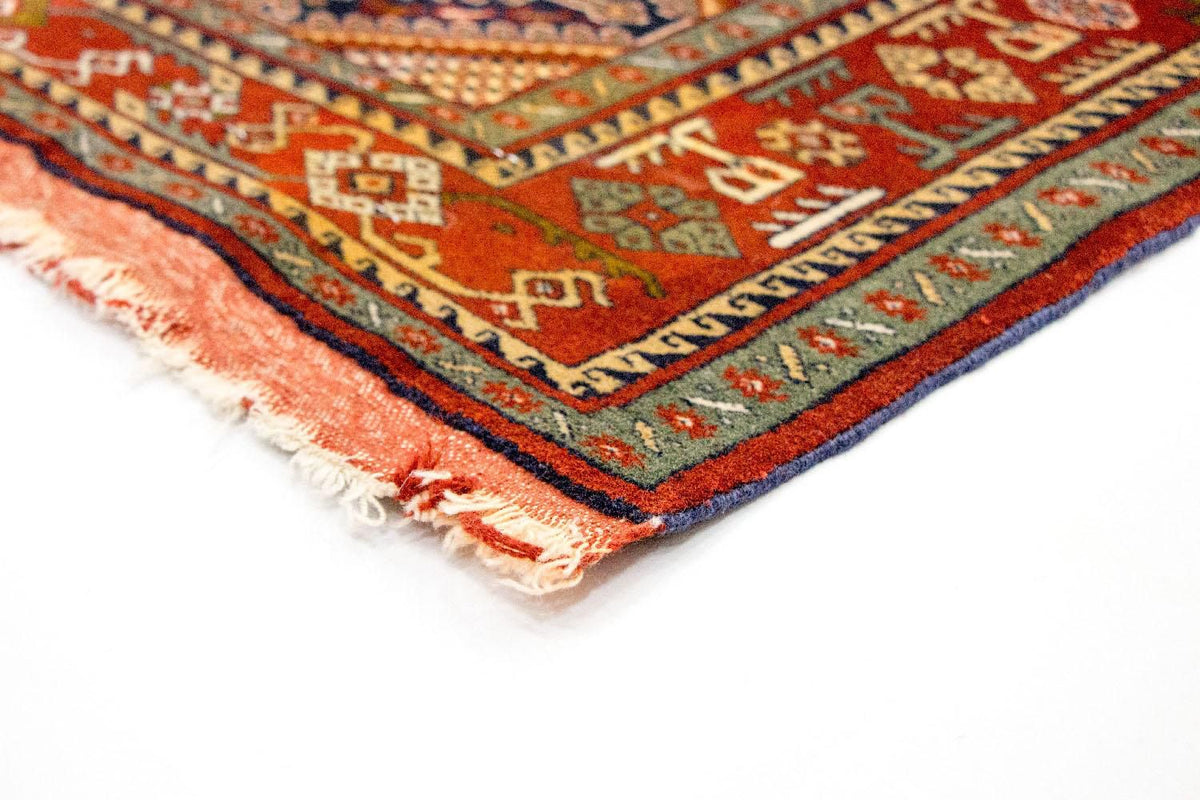 Runner Afghan Rug - 194 x 75 cm - red