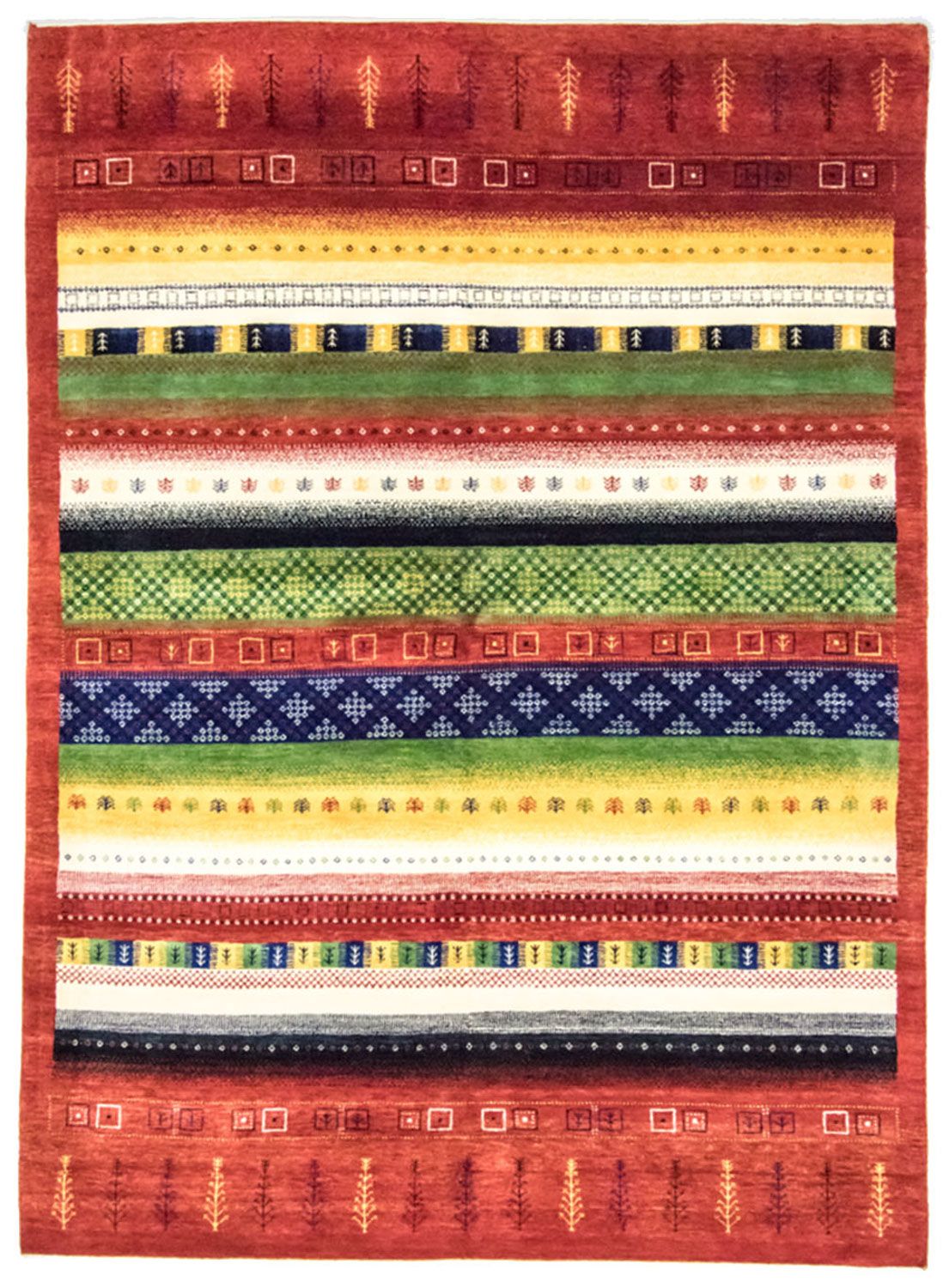 Gabbeh Rug - Loribaft Perser - 241 x 172 cm - colorful