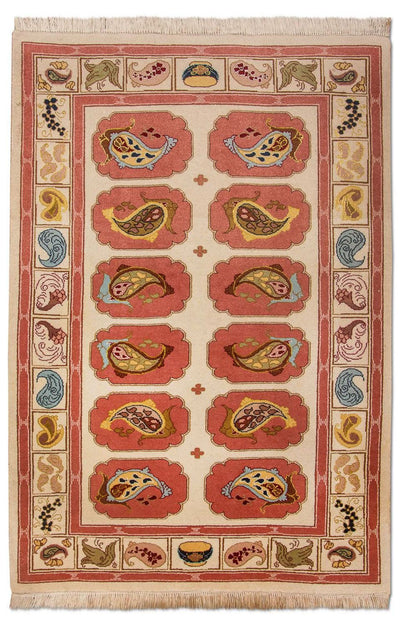 Tabriz - 50 Raj Rug 99x109cm - Persian Rugs