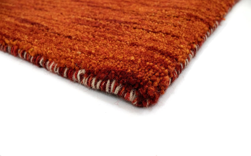 Wool Rug - 112 x 60 cm - rust