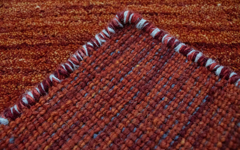 Wool Rug - 112 x 60 cm - rust