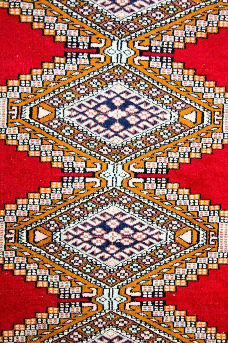 Afghan Rug - Bukhara - 168 x 130 cm - red