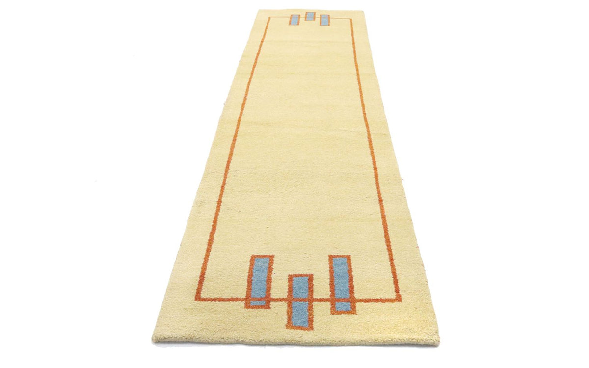 Runner Gabbeh Rug - Indus - 298 x 80 cm - beige