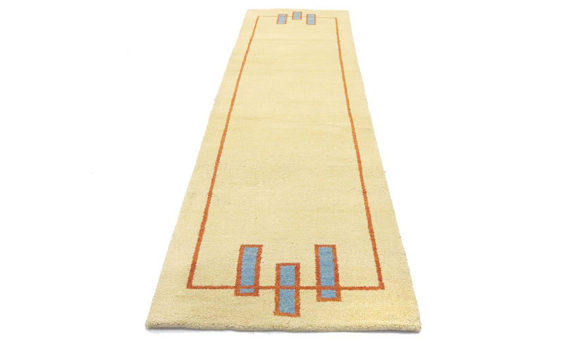 Runner Gabbeh Rug - Indus - 298 x 80 cm - beige
