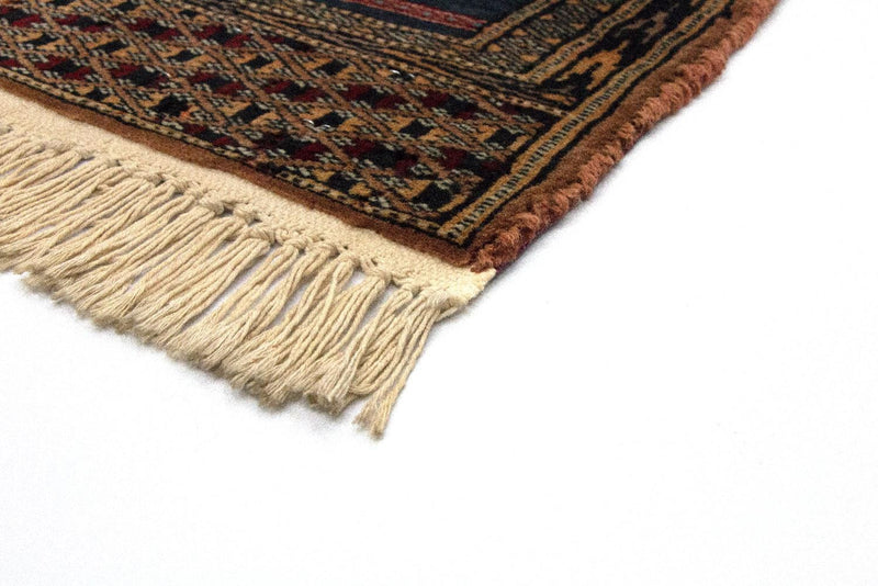 Afghan Rug - Bukhara square  - 47 x 44 cm - blue