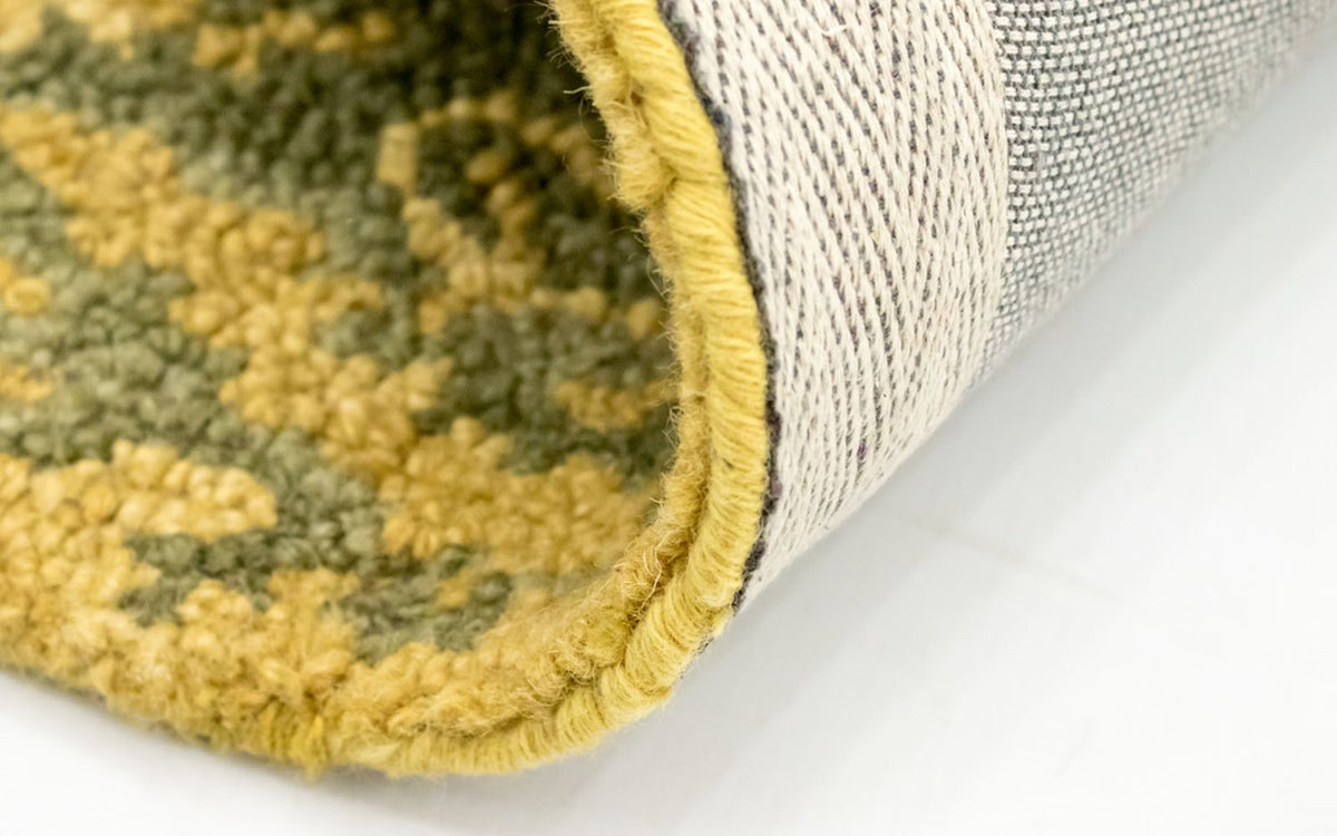 Wool Rug - 243 x 152 cm - yellow